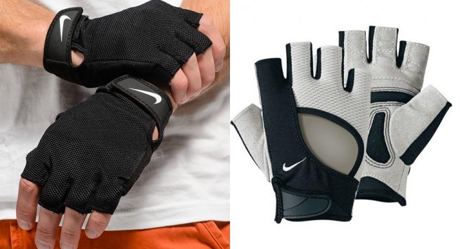 мужские перчатки для фитнеса nike